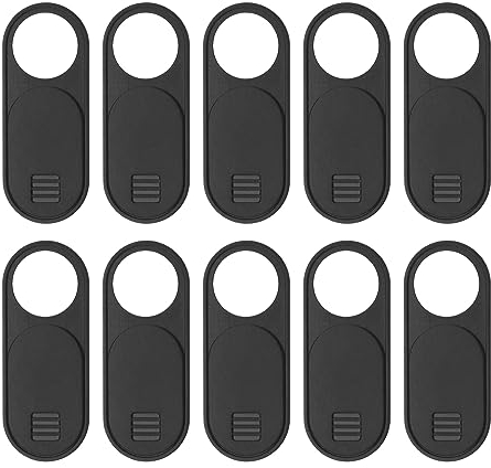 SG Store 10 coperture di ricambio per webcam compatibili con Tesla Model 3/Y/X/S Ultra Slim Webcam Covers Copertura per fotocamera ultra sottile Slide 28 x 11 x 0,7 mm