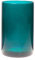 INNA-Glas Glas Vase Zylinder Sanya Earth, cyanblau-klar, 21 cm, Ø 14 cm - Deko Vase/Kerzenglas
