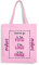 Mr. Gadgets Shopper Personalizzabile 100% cotone riutilizzabile-Con manici lunghezza 67cm -Dimensioni 38x42 (ROSA)