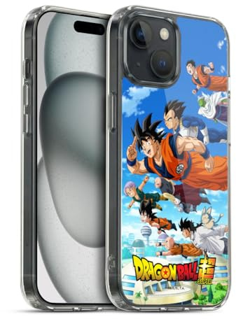 Head Case Designs Officially Licensed Dragon Ball Super Group Universe Survival Arc Gel Case [Military Grade Protection] Compatible with Apple iPhone 15 and Compatible with MagSafe