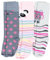 TupTam Mädchen Knielange Socken Gemustert 3er Pack, Farbe: 3er Pack Panda Rosa Katze Grau Zebra Pink, Socken Größe: 23-26