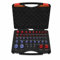 Nut and Bolt Thread Checker, 44pcs Inch Metric Nut and Bolt Identifier Gauge Set Red Blue Nut and Bolt Size Gauge Box for Distinguish Similar Inch Metric Threads