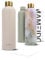 MAMEIDO Trinkflasche Edelstahl 1l, auslaufsichere Thermosflasche, Kohlensäure geeignet, BPA frei, Isolierflasche 12h heiß & 24h kalt (Ivory Beige Gold, 1000ml)