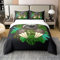 Loussiesd Süße Faultier Dekorative 100% Baumwolle Bettwäsche Set, weiche Kawaii Tier Quadrat Bettwäsche Schlafzimmer, Cartoon Faultier Palm Leaf Grün Bettbezug Set 135x200cm ES
