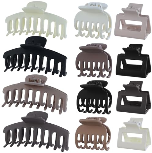 12 Stück Haar Klammer JOYSKY Haarklammer Set Große Haarklammer Haarklammern Damen Geeignet für Alle Haartypen Ideal für Den täglichen Gebrauch und Verschiedene Feste