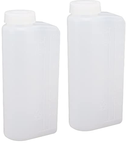 2 Stück 600 Ml 2-Takt-Öl-Benzin-Kraftstoff-Mischflasche, Professionelle Motoröl-Rasenmäher-Öl-Mischflasche für Kettensägen-Bügelmaschine
