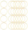 UNICRAFTALE 30 Stück Goldene Verbindungsringe Edelstahl Verbindungsringe 20mm Runde Ringe Hohlring Rahmenverbinder Metallschmuckverbinder Für Die DIY Schmuckherstellung