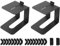 sourcing map Desktop Speaker Stands Studio Monitor Stand Bookshelf Speaker Stands for Small Computer Speakers 1 Pair