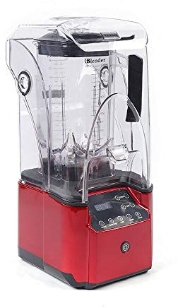 2200W Hochleistungsmixer mit 6 Klingen, ergonomisches Design, leise <70dB, rutschfester Matten, schalldämpfende Abdeckung, Spritzgusstechnik, roter Mixer Smoothie Maker - Ideal für Ninja Blender Fans.