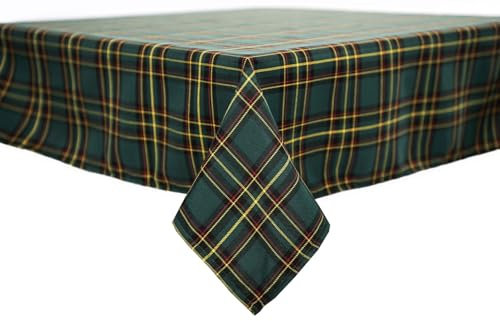 texpot Tischdecke 100 x 140 cm Schottenkaro grün Tartan kariert 100% Polyester