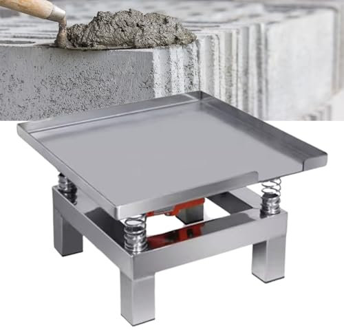 Generisch Vibrationstisch, Vibrationsprüfstand Aus Edelstahl, Rechteckiger Mini-Vibrationstisch, Testblock-Vibrationsplattform(19.69 * 19.69in)