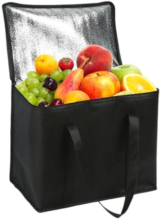 Bliceon Large Cool Bag Box, Cooler Bag Box, Insulated Picnic Lunch Bag, Cool Box, Insulated Shopping Bags, 28L Thermal Food Delivery Bag, Cooling Food Bag for Camping BBQ Shopping Fishing Family