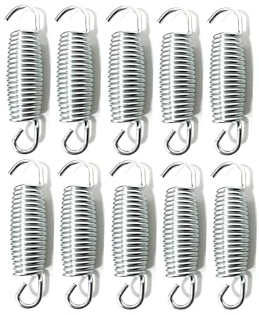 BEITESI Sprungfedern Trampolin Trampolin Federn Federersatzfeder Trampolinzubehör Trampolin Schrauben Set 3.9inches /100mm Spulendurchmesser: 3mm
