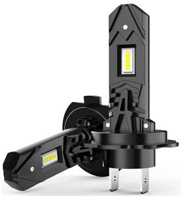 Mefluctuate Halogen Auto Lampen H7, 55W 300% Helligkeit als Halogenlampen11000LM 6500K Kaltes Weiß,1:1 Mini-Größe, 2 Stück