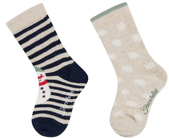 Sterntaler Unisex Socken Doppelpack Schneemann Socken DP Schneemann