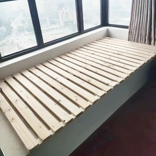 Rollbares Matratzengestell, Bettgestell, Holzleisten, Faltbare Schwere Bettleisten, Ersatz Bunkiebrett für Zuhause, Schlafsaal, Camping, Bodenplattform Matratzenbasis mit Antirutschmatte