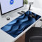 Tapis de Souris de Jeu Grand 1000x500x3 mm, Tapis de Souris Gamer Fluide Bleu, Lavable Tapis de Bureau Mouse Pad XXL avec Bords Cousus Mat de Claviers étendu pour Jeux et Bureau