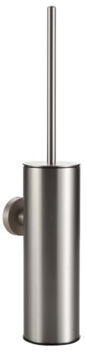 BVL Toilet Brush Wall Mounted Birthstetes Nickel, Stainless Steel 304 Toilet Brush Wall Mounted Toilet Brush Wall Round for Bathroom
