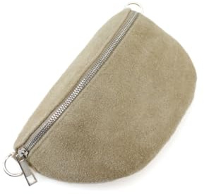 Ladies Girls Fashion Suede Effect Leather Bum/Waist Bag, Women's Sling Bag (Beige)