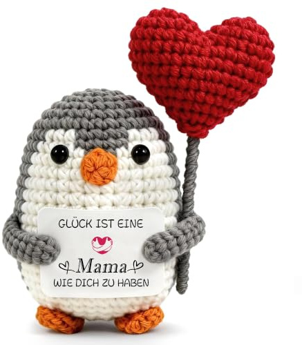 TMEINSONN Geschenke für Mama Geschenk, Geburtstagsgeschenk für Mama | Beste Mutter Geschenk Geburtstags für Frauen, Muttertagsgeschenk, Handgemachte Pinguin, Weihnachten