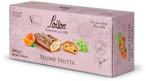 Loison Cakes | Loaf of Panettone Fruits 500g in Elegant Cardbord Box | NEW Irresistible Flavour, Fruit Cake | Afternoon tea, Dessert | Loison Pasticceri dal 1938.