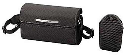 Sony LC MH CG Stabile, paßgenaue Schalentasche in Stoffoptik mit Schulterriemen und separatem Akku-Etui