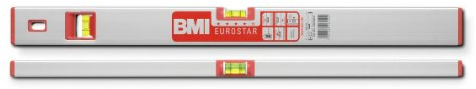 BMI 690120EM Wasserwaage Eurostar, Länge 120 cm, eloxiert, mit Magnet
