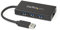 StarTech.com Hub USB 3.0 de Aluminio con Cable - 5Gbps - Concentrador de 3 Puertos USB con Adaptador de Red Ethernet Gigabit Externo (ST3300G3UA)