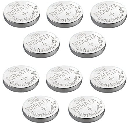 Uhrenbatterie Renata Swiss Made Renata 389 oder SR1130SW oder AG10 1,5V (10 x 389 oder SR 1130 SW)