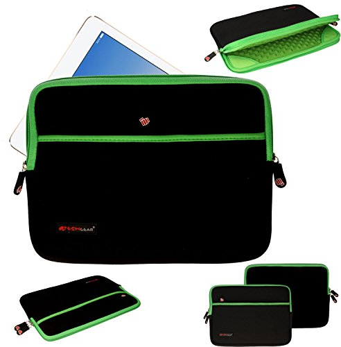 TECHGEAR Tablet Sleeve for Apple iPad Pro 13 (M4) 2024, iPad Air 13 (M3/M2), iPad Pro 12.9 [Also fits Magic Keyboard] Slim Neoprene Zipped Protective Sleeve Case Cover Anti-Shock Bubble Interior