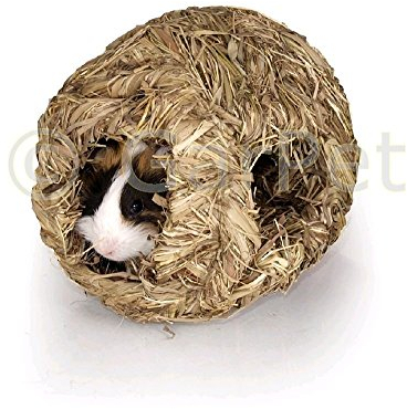 Natur Gras Heu Stroh Nager Meerschweinchen Kaninchen Hamster Tunnel Haus Nest Höhle Maus (06141)