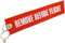 REMOVE BEFORE FLIGHT Jumbo-Anhänger 1 Stück