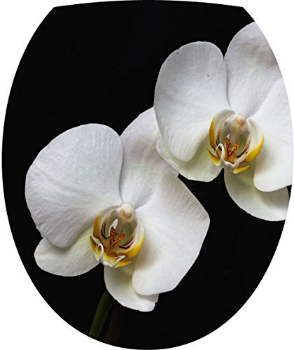 Sticker Autocollant Abattant WC Orchidée 35x42cm SAWC0356