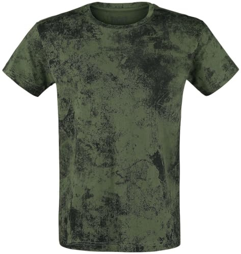 Black Premium by EMP Herren grünes Basic T-Shirt - angenehm weicher Stoff
