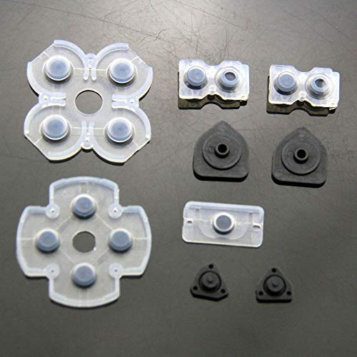 Gummi Matte Pads Rubber Set kompatibel für Playstation 4 / PS4 Controller JDM-001, JDM-011, JDM-020