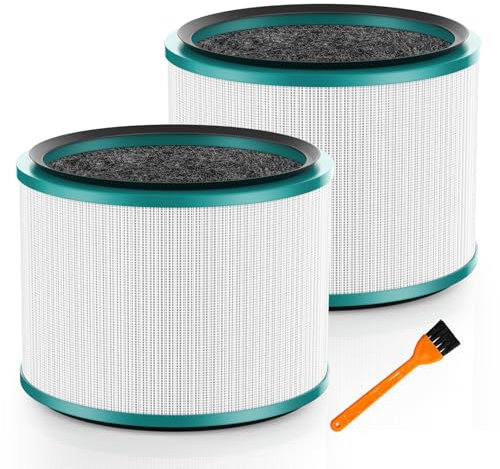 Colorfullife 2 Pack Replacement Filter for Dyson HP01, HP02, DP01, DP02 Desk Purifiers. Compare to Part # 968125-03 for Dyson Pure Cool Link Fans