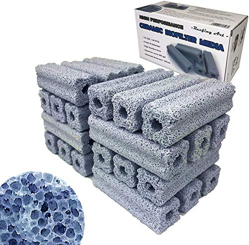 Reefing Art Bio Filtro de cerámica con Amplia Superficie para depósito de sumidero de Acuario (1 caja/24 Piezas)