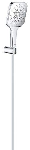 GROHE Rainshower 130 SmartActive Cube | Wandhalterset 3 Strahlarten | chrom | 26589000