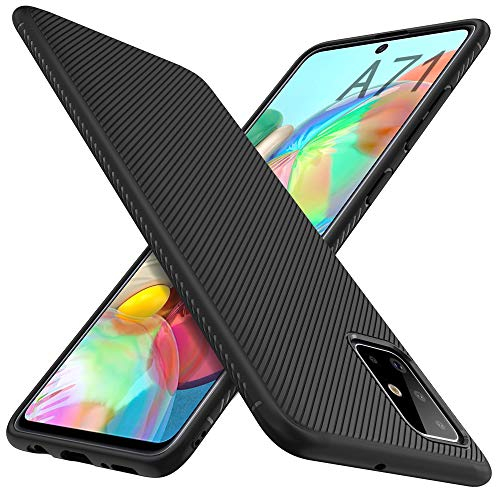 iBetter Kompatibel mit Samsung Galaxy A71 Hülle, Ultra Thin hülle Stoßfest Case Handyhülle Schutzhülle Shock Absorption passt Kompatibel mit Samsung Galaxy A71,Schwarz. - 6.7 Zoll