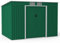 BillyOh Green Garden Storage Shed - 9x6 Galvanised Steel Tool House, Bike with Air Vents and Foundation Kit - Double Doors & Lockable Windowless Metal Shed for Outdoor Storage Cabinet Solutions