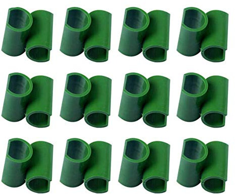 50 Stück Garten Spalier, Pflanzenstützclips, Pflanzenverbinder Rankhilfenschanier für Tomaten Käfig Blumenstäbe Pflanzenstiele (50 x Kreuzclips 8mm)