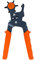 Pinza de troquelado, agujeros para cinturón, perforadora, perforadora para cinturones y cuero, 6 tamaños de orificios, plástico, naranja
