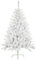 SOLAGUA Árbol de Navidad Artificial Abeto de Hoja Espumillón 150-240cm Arboles C/Soporte Metálico (Blanco Brillo, 180cm 470Tips)