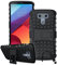 Phone Case Compatible with Nokia 7.1 Heavy Duty Armour Case for Shockproof Kickstand Case with Hard Shell Silicone Case Tough Strong Lightweight - Black