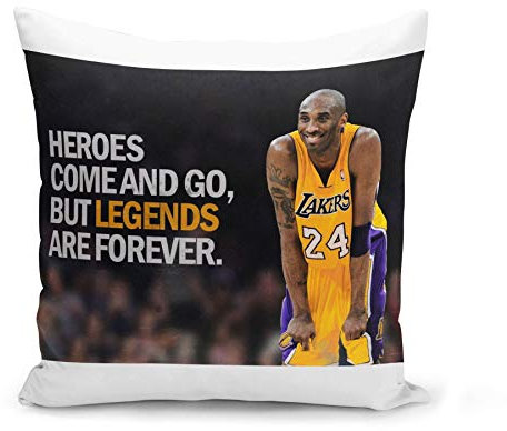 French Unicorn Kissenhülle Kobe Bryant Star Legends are Forever Basket USA (40 x 40 cm)
