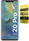 WardSan Hydrogel 3D - Protector Pantalla Hidrogel para Huawei Mate 20 Pro (protección integral 3D, transparente, invisible, compatible con carcasas, funda, TPU flexible, protector de cristales)