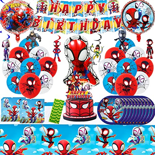 Geburtstagsdeko Themed Party Set,Tortenaufleger Ballons, Tischdeko für Kindergeburtstag