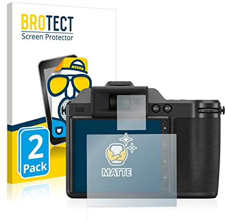 BROTECT Schutzfolie für Fujifilm X-H2 | 2 Stück Entspiegelnder Displayschutz Made in Germany Matte Displayschutz-Folie Anti-Reflex Anti-Fingerprint Einfache Montage