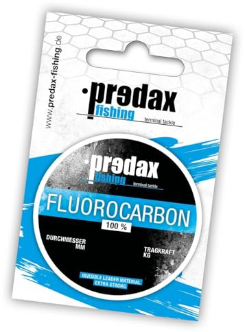 Predax Vorfachschnur zum Spinnfischen auf Forellen & Barsche 0,16mm 2,5kg Fluoro Carbon Schnur