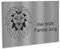 Jung Edelstahl Design Edelstahl Türschild mit Motiv Löwe in 12x8 cm oder 8x3,5 cm selbstklebend. Brifkastenschild, Postkastenschild, Türschild